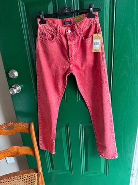 Polo by Ralph Lauren High-Rise Jeans in Coral